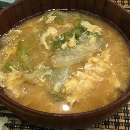 この組合せだとつい中華スープにしちゃいますが味噌汁もいいですね♪美味しかったです(*^^*)